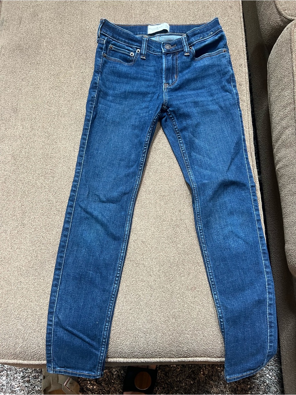 Abercrombie Kids Boys Super Skinny Jeans 9/10 Long